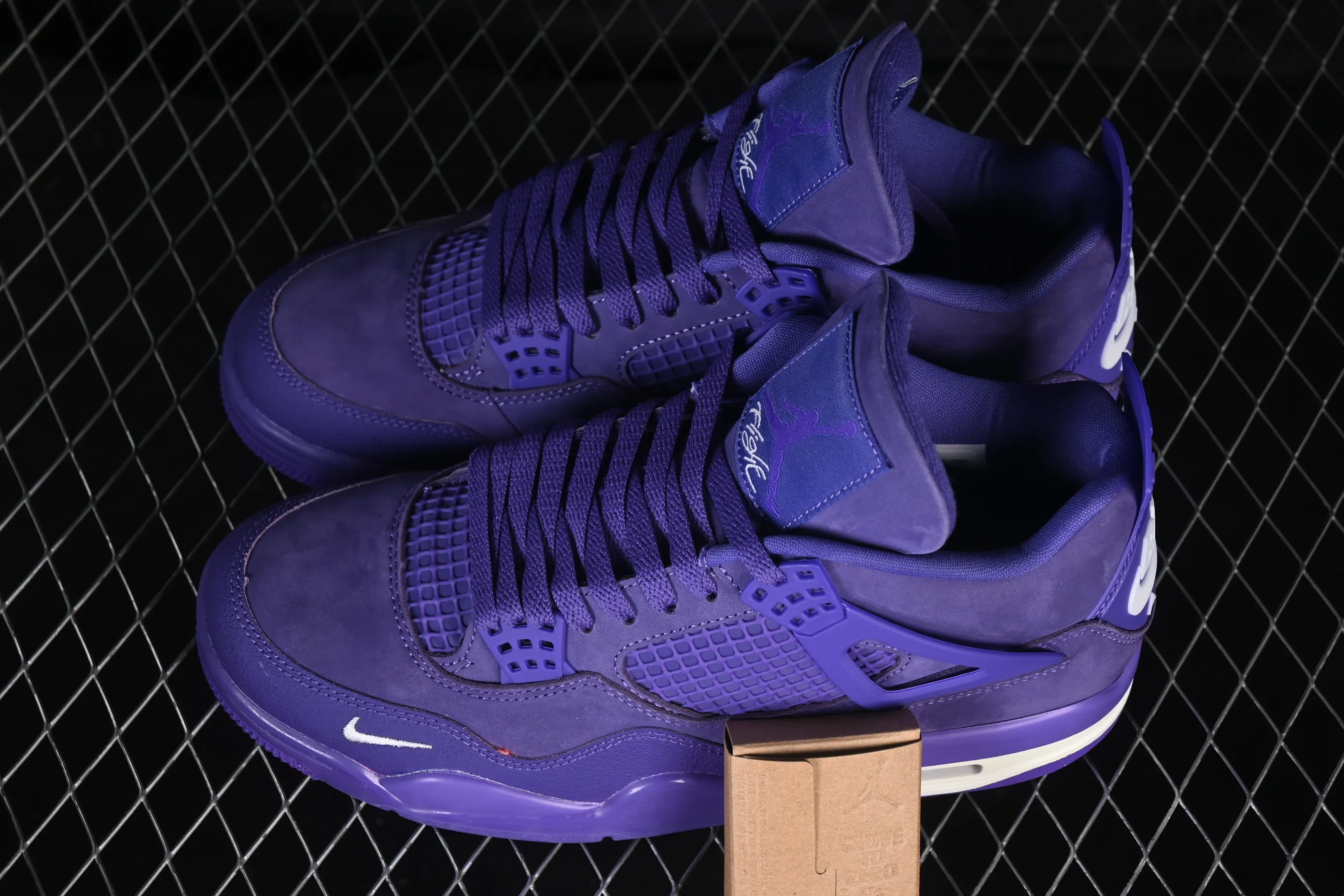 All categories Air Jordan Jordan series basketball shoes Air Jordan 4 Nigel Sylvester x Air Jordan 4 Retro "Purple" AJ4 Joe 4 joint blue brick HF4340-500